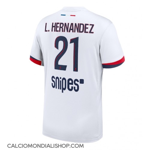 Maglie da calcio Paris Saint-Germain Lucas Hernandez #21 Seconda Maglia 2025-26 Manica Corta